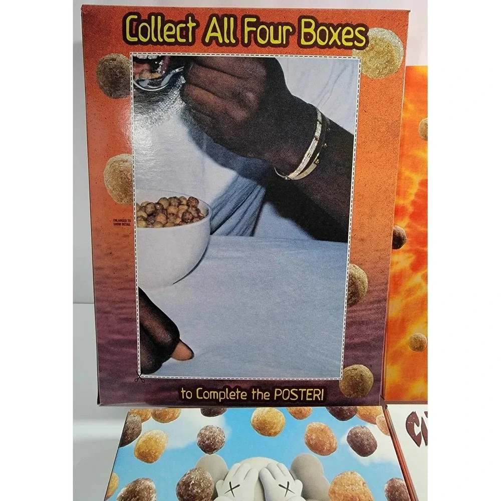 GM REESE'S Puffs Kaws & Travis Scott & Lil Yachty SEALED Boxes Lot 4 NEW